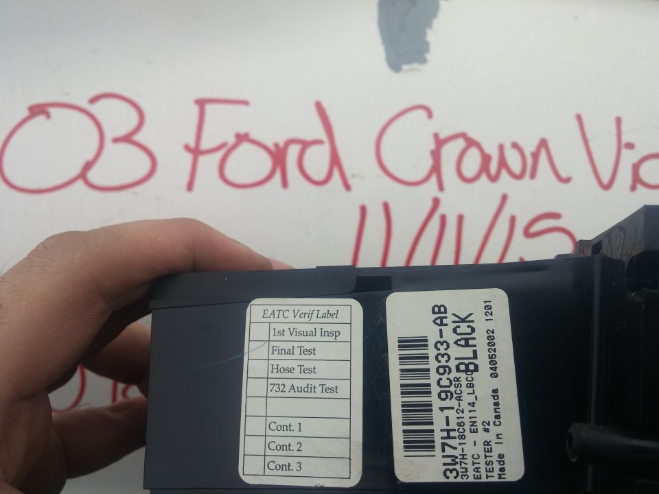 EATC module part-number label and verification test chart