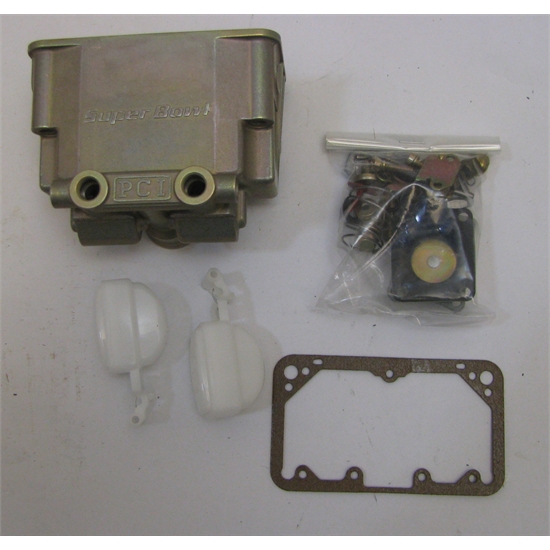 Carburetor assembly with floats, gasket, and repair kit