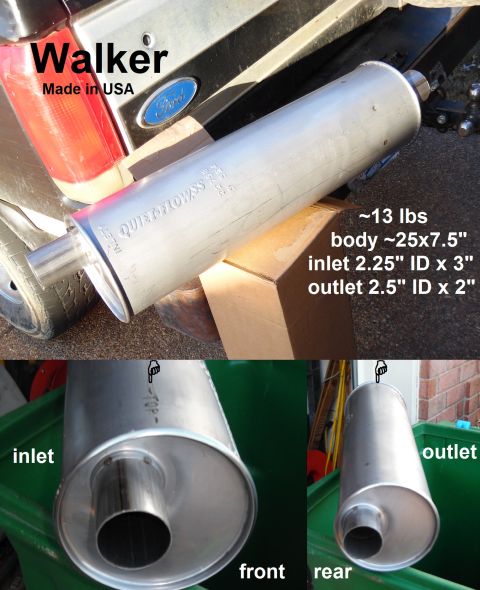 1993 Ford Bronco - [url=https://www.amazon.com/dp/B001AX822Y/]Walker 22798 Stainless Steel Muffler made in USA is nearly identical to the original. The body i…