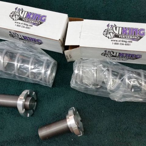 2003 Ford Crown Victoria - Photograph of Viking Performance suspension parts and boxes, not a technical document.