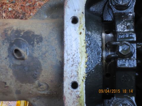 1986 Ford Bronco - here we put two punch marks just in case we forgot the bearing cap orientation. As a side note, all the plug welds were gone over and clean…