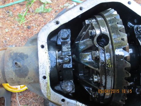 1986 Ford Bronco - here is our reference for the backlash adjustment. the thicker ring gear will change it a little bit but this will help us get in the ball…