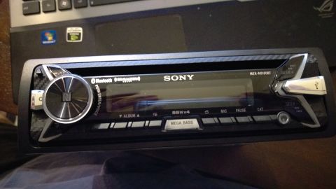 1994 Ford Bronco - Product photograph of a Sony head unit, not a technical document.