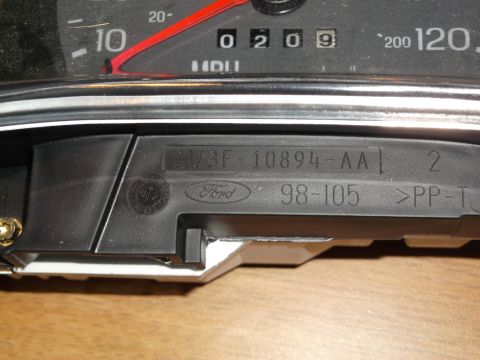 1999 Mercury Grand Marquis - A close-up view of a car's instrument cluster shows the speedometer with a needle pointing to 10 and a digital odometer displaying 0209. Be…