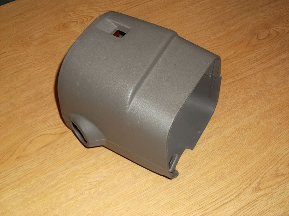 Gray plastic steering column shroud