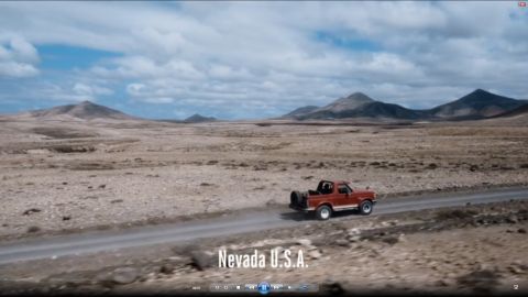 1994 Ford Bronco - Video screenshot of a truck driving in Nevada, not a technical document.