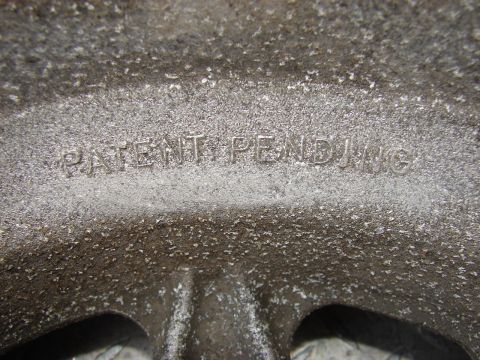 1973 Ford Ranchero - A metal part shows "PATENT PENDING" stamped into its surface.