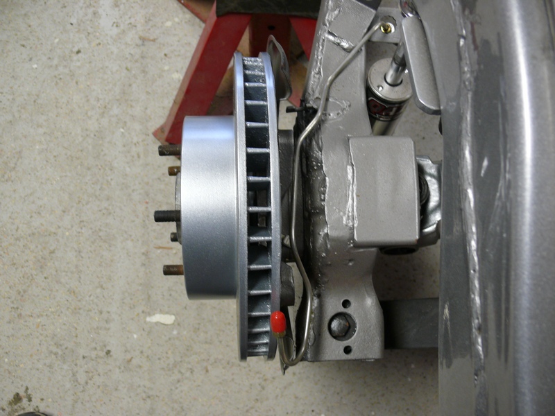 Silver brake rotor and suspension assembly