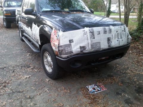 2001 Ford Explorer - sport trac paint plastic cladding
