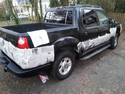 2001 Ford Explorer - sport trac paint plastic cladding