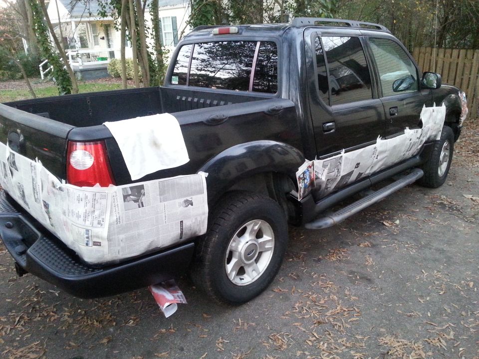sport trac paint plastic cladding