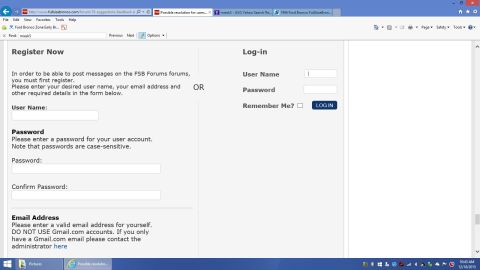 1996 Ford Bronco - Sign In page after trying to reply after logging in