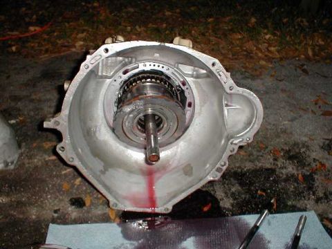 1991 Ford Crown Victoria LTD - Intermediate clutch pack, reverse drum, and forward drum are first out