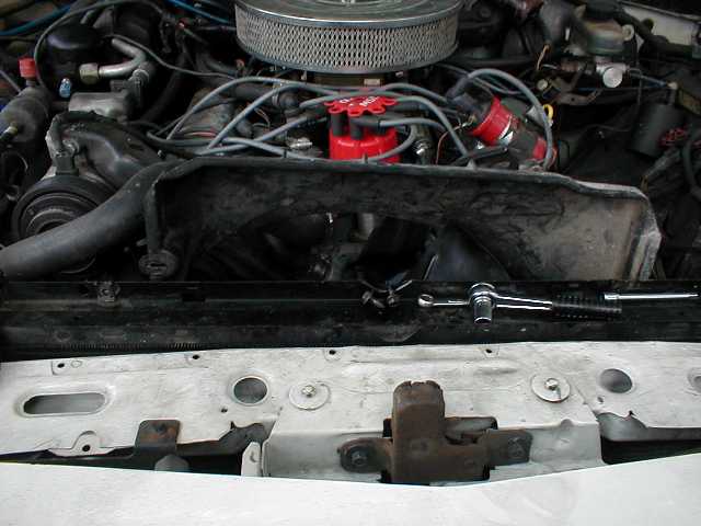 Take the fan off for easier cranking