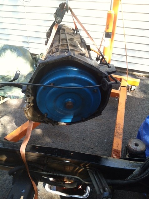 1995 Ford F-150 - 2 wheel drive e4od coming out and 4x4 c6 going in