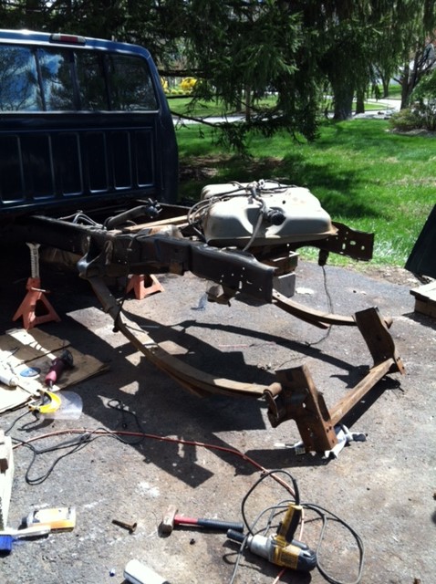 1995 Ford F-150 - Chopped the frame down from long bed to short bed
