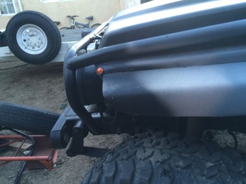 1987 Suzuki Samurai - Photograph of a fabricated front bumper assembly on a vehicle, not a technical document.