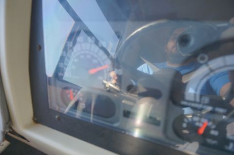 1995 Chevrolet P30 1 Ton - Step Van - Interior view of a 1995 Chevrolet P30 step van, showing the dashboard and gauges.
