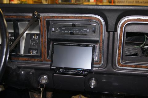 1979 Ford Bronco - Not wired but I think that will be easy compared to getting it mounted in the dash. 7" screen can have a backup camera come on when yo…