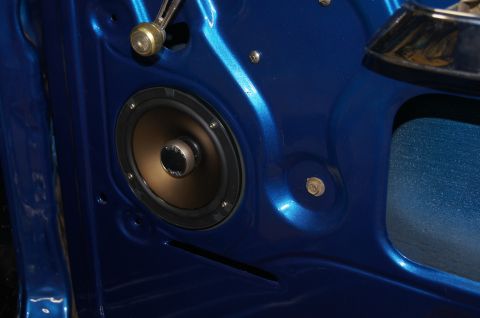1979 Ford Bronco - Polk 6 1/2 " fit right in with no holes to drill. Rear 6x9 not quite that easy. Will get to that soon.