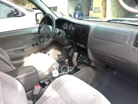 2001 Toyota Tacoma - Interior view of a 2001 Toyota Tacoma pickup truck, the dashboard and seating.