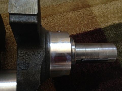 1979 Ford Bronco - Crankshaft part with cast markings.