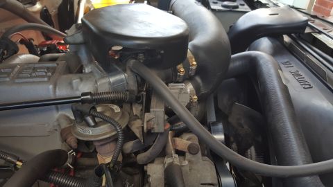 1995 Ford Bronco - New Trans Dapt TB Spacer, K & N FIPK