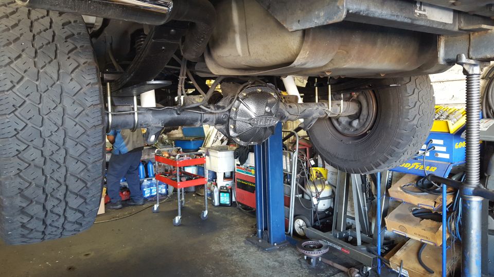 New BDS leaf springs and rebuilt diff (not painted yet)