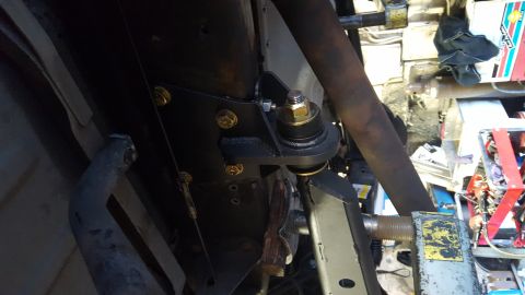 1995 Ford Bronco - Radius arm brackets. Took 3 drill bits just to make the new mounting holes.