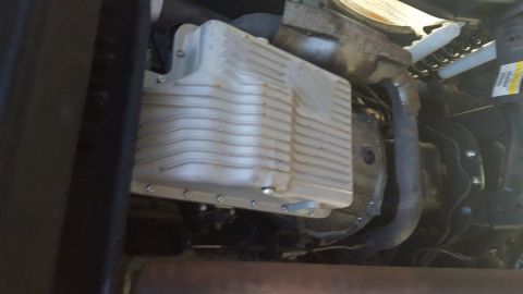 1995 Ford Bronco - Rebuilt E4OD and installed a PML high capacity drain pan with drain plug and new trans cooler mounted in front of the radiator