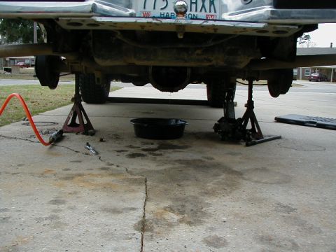1990 Ford Bronco - Up on Jacks