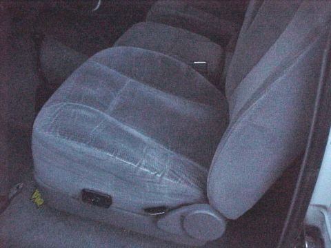 1996 Ford Bronco - Interior view of the front seats in a 1996 Ford Bronco, fabric upholstery.