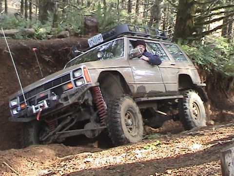 1994 Ford Explorer - Kevin making it up Can Opener as we're all waiting for Steve and Nick to meet up with us