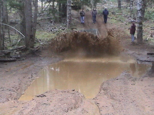 Eric's toyota is really behind this BIG splash