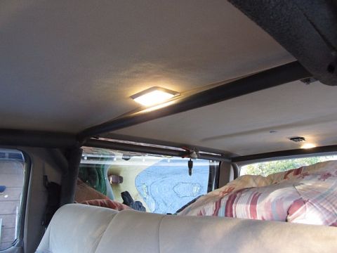 1990 Ford Bronco II - Converted the fairly wimpy incandescent dome lights to LED using Cree lighting LEDs. They put out a much brighter but natural white color l…