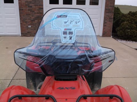 1984 Honda ATC 250 R - ATV windshield with installation instructions and Honda branding.