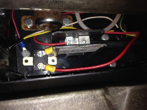 1979 Ford Bronco - Automotive electrical relay and wiring harness detail. No vehicle visible.