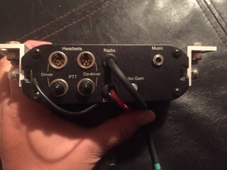 1986 Ford Bronco - This audio intercom unit has connections for driver and co-driver headsets, radio, and music input.