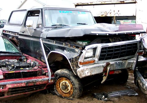1978 Ford Bronco - Black interior header and lift kit- RIP