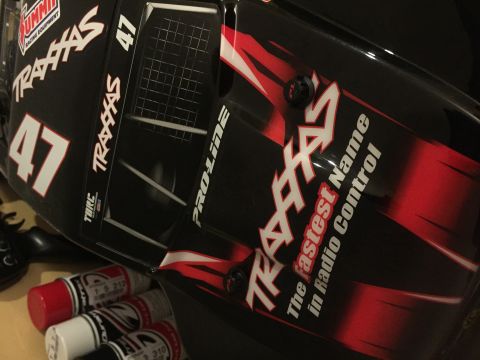 2014 Dodge 1500 - Traxxas radio control car body with 'The fastest name in radio control' text.