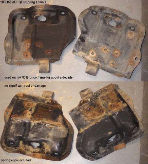 1983 Ford Bronco - Quad-Shock Spring Towers reused for many years on my '83 Bronco