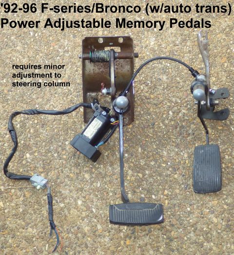 1993 Ford Bronco - Custom-made Power Adjustable Memory Pedals