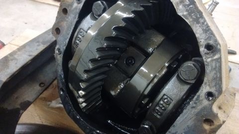 1985 Ford Bronco - Close-up view of differential gears, showing part numbers 388 and 1898.