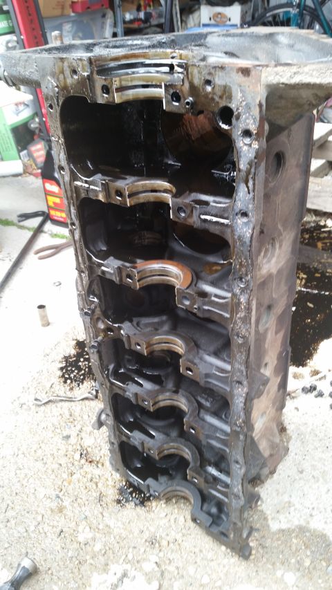 1981 Ford Bronco - This is a used engine block, likely needing rebuild or replacement.