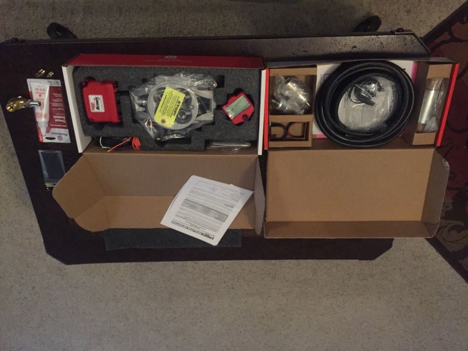 Vehicle parts kit with hoses and electronic components