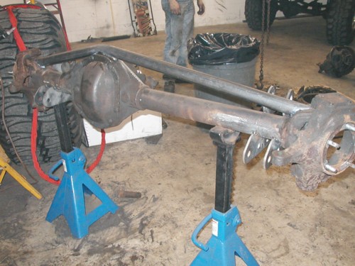 Starting the axle truss