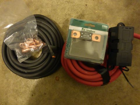 1993 Ford Bronco - 1/0 gauge wire 175 amp megafuse megafuse holder solder on ends