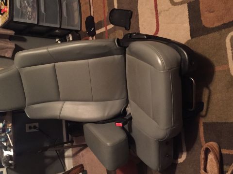 1991 Ford Bronco - The interior car seats are shown removed from a vehicle.