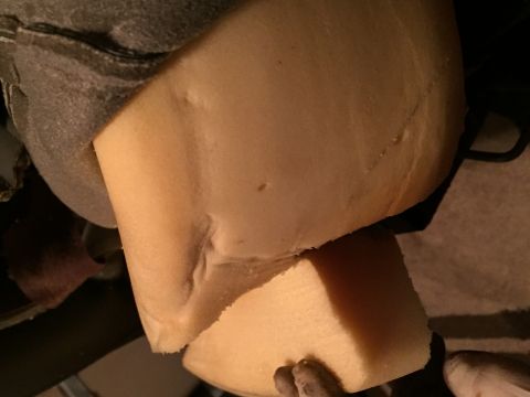1991 Ford Bronco - Close-up of damaged seat foam, with 'SUPERMOTORS' visible in the lower right corner.
