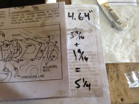 1979 Ford Bronco - Photo of a service manual page detailing Hydro-Boost unit removal with a labeled figure, alongside handwritten measurements.